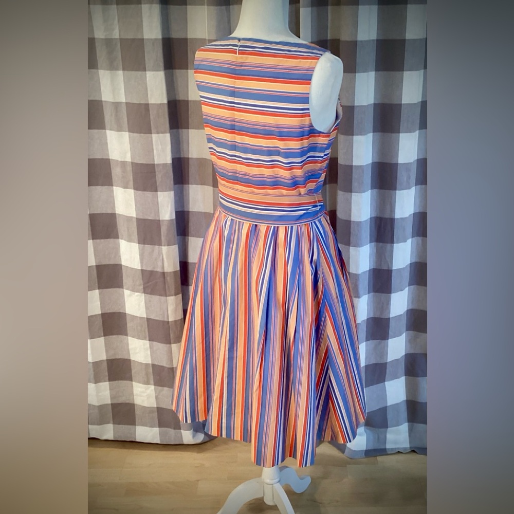L.L. Bean - Bean Signature Vibrant Striped Midi Dress - Picture 6 of 9